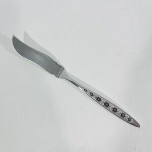 Gorham Montoro Stainless Glossy Black Accent Flatware‎ Master Butter Knife 7"